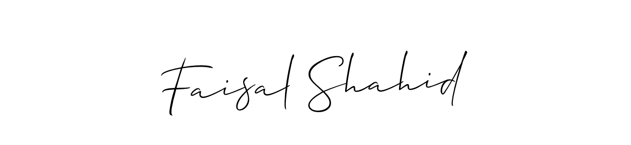 Best and Professional Signature Style for Faisal Shahid. Allison_Script Best Signature Style Collection. Faisal Shahid signature style 2 images and pictures png