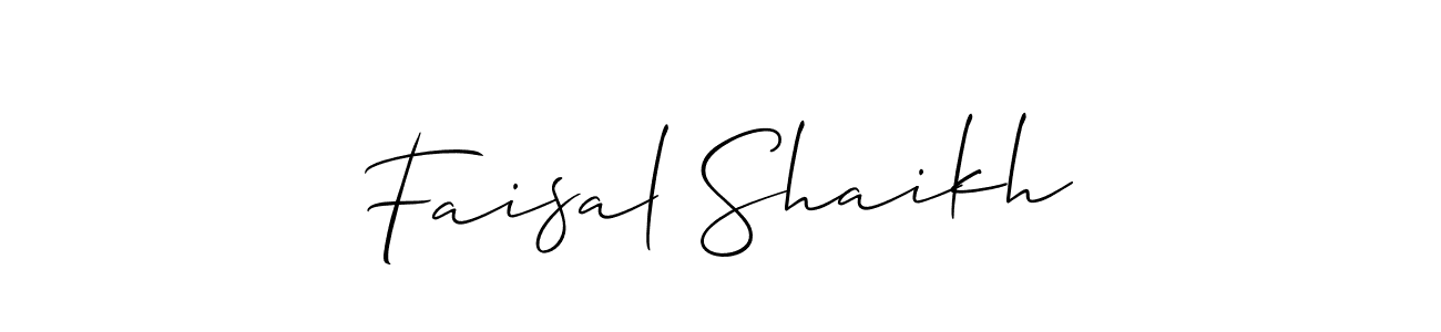 This is the best signature style for the Faisal Shaikh name. Also you like these signature font (Allison_Script). Mix name signature. Faisal Shaikh signature style 2 images and pictures png