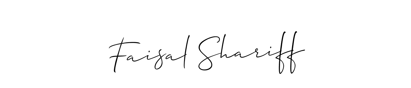 How to Draw Faisal Shariff signature style? Allison_Script is a latest design signature styles for name Faisal Shariff. Faisal Shariff signature style 2 images and pictures png