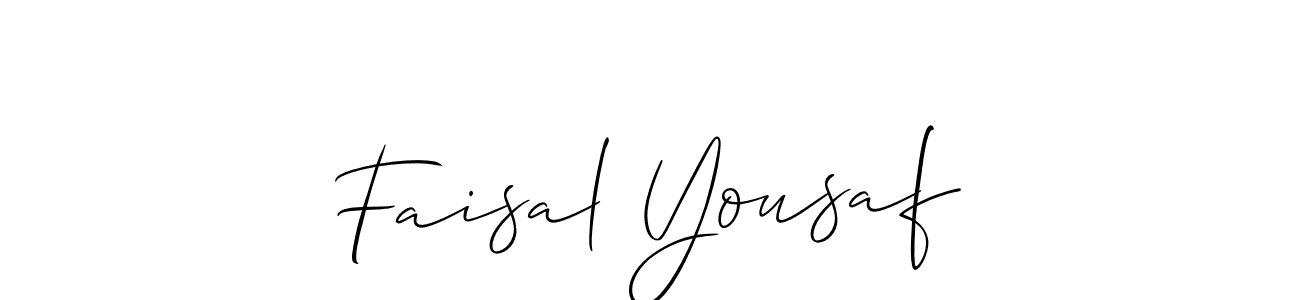 if you are searching for the best signature style for your name Faisal Yousaf. so please give up your signature search. here we have designed multiple signature styles  using Allison_Script. Faisal Yousaf signature style 2 images and pictures png