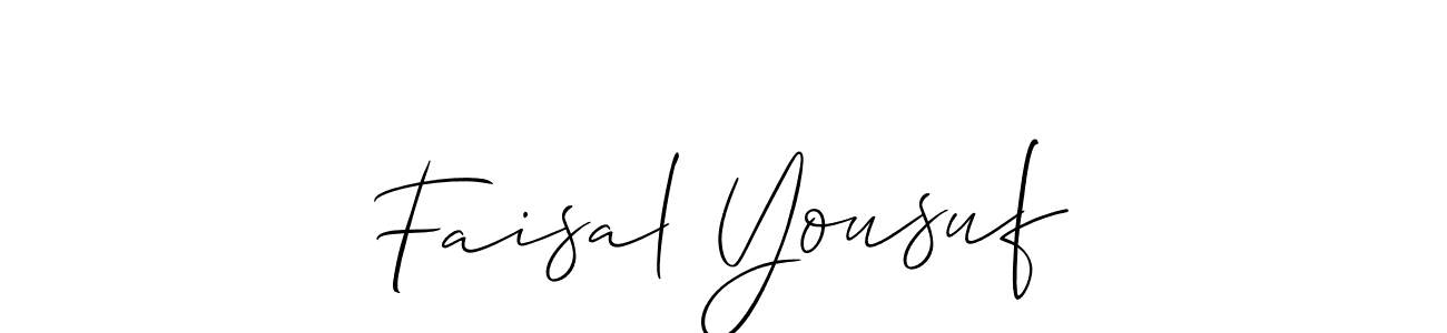 Make a short Faisal Yousuf signature style. Manage your documents anywhere anytime using Allison_Script. Create and add eSignatures, submit forms, share and send files easily. Faisal Yousuf signature style 2 images and pictures png