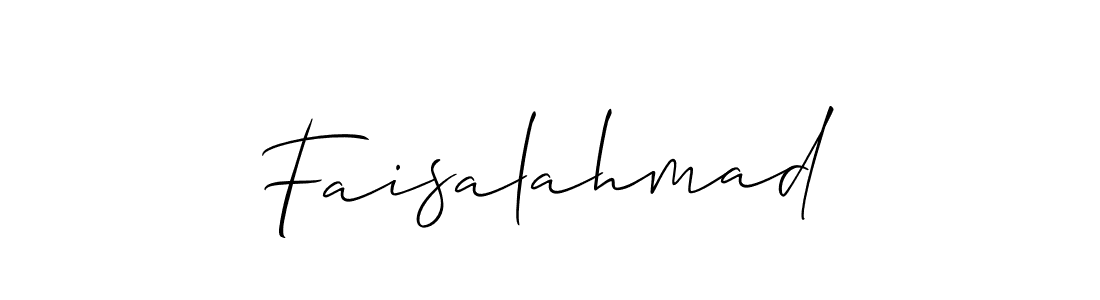 Design your own signature with our free online signature maker. With this signature software, you can create a handwritten (Allison_Script) signature for name Faisalahmad. Faisalahmad signature style 2 images and pictures png