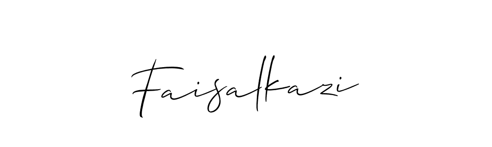 The best way (Allison_Script) to make a short signature is to pick only two or three words in your name. The name Faisalkazi include a total of six letters. For converting this name. Faisalkazi signature style 2 images and pictures png