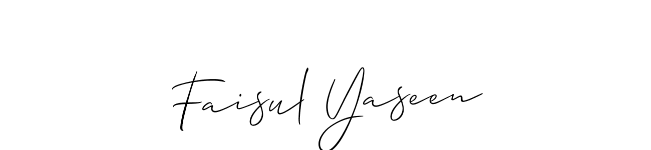See photos of Faisul Yaseen official signature by Spectra . Check more albums & portfolios. Read reviews & check more about Allison_Script font. Faisul Yaseen signature style 2 images and pictures png