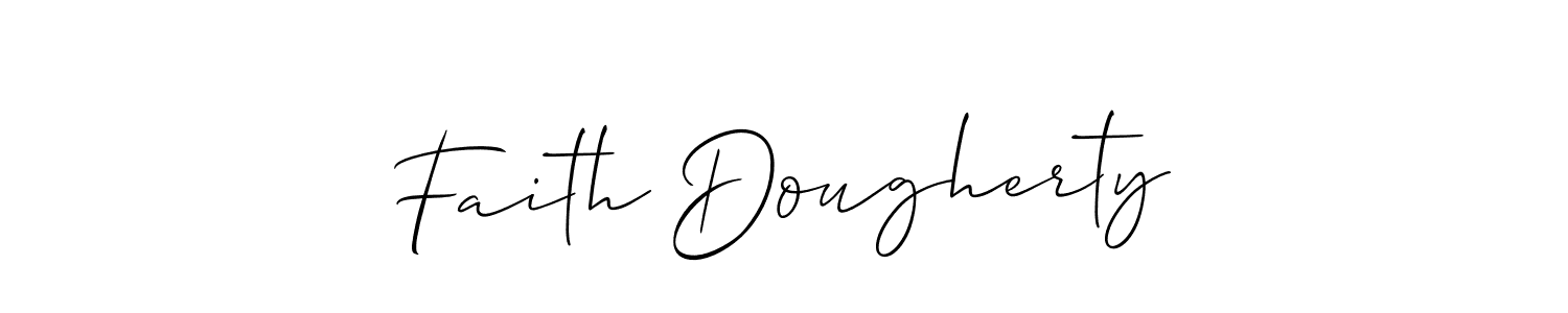 Design your own signature with our free online signature maker. With this signature software, you can create a handwritten (Allison_Script) signature for name Faith Dougherty. Faith Dougherty signature style 2 images and pictures png