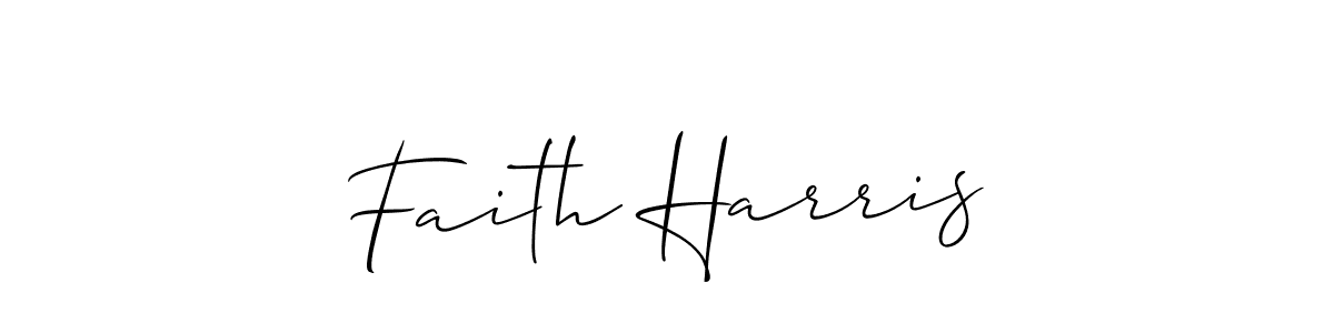 How to make Faith Harris signature? Allison_Script is a professional autograph style. Create handwritten signature for Faith Harris name. Faith Harris signature style 2 images and pictures png