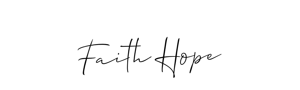 Design your own signature with our free online signature maker. With this signature software, you can create a handwritten (Allison_Script) signature for name Faith Hope. Faith Hope signature style 2 images and pictures png