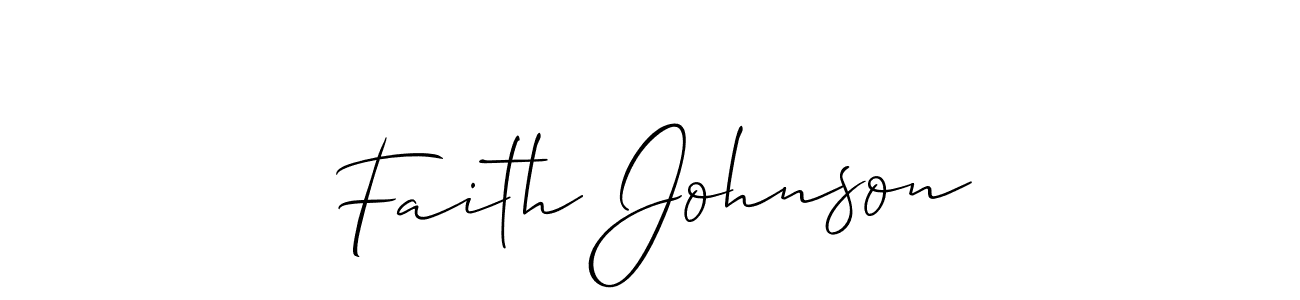 Make a beautiful signature design for name Faith Johnson. Use this online signature maker to create a handwritten signature for free. Faith Johnson signature style 2 images and pictures png