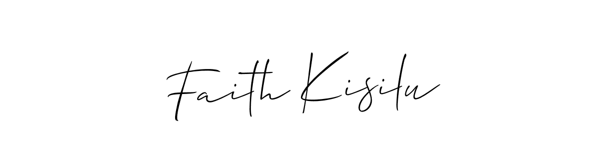 Create a beautiful signature design for name Faith Kisilu. With this signature (Allison_Script) fonts, you can make a handwritten signature for free. Faith Kisilu signature style 2 images and pictures png