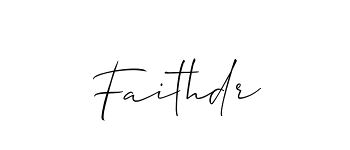 Best and Professional Signature Style for Faithdr. Allison_Script Best Signature Style Collection. Faithdr signature style 2 images and pictures png