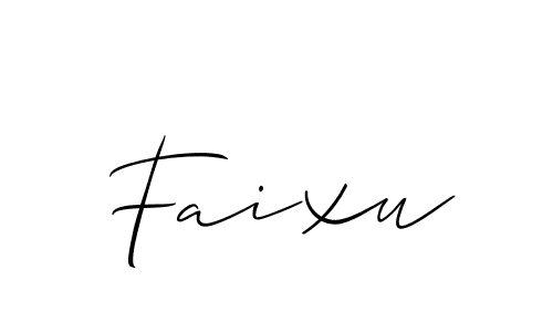 How to make Faixu name signature. Use Allison_Script style for creating short signs online. This is the latest handwritten sign. Faixu signature style 2 images and pictures png