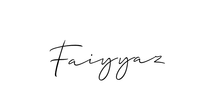 How to make Faiyyaz name signature. Use Allison_Script style for creating short signs online. This is the latest handwritten sign. Faiyyaz signature style 2 images and pictures png