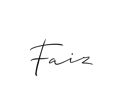 Also You can easily find your signature by using the search form. We will create Faiz name handwritten signature images for you free of cost using Allison_Script sign style. Faiz signature style 2 images and pictures png