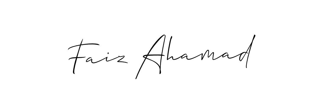 How to Draw Faiz Ahamad signature style? Allison_Script is a latest design signature styles for name Faiz Ahamad. Faiz Ahamad signature style 2 images and pictures png