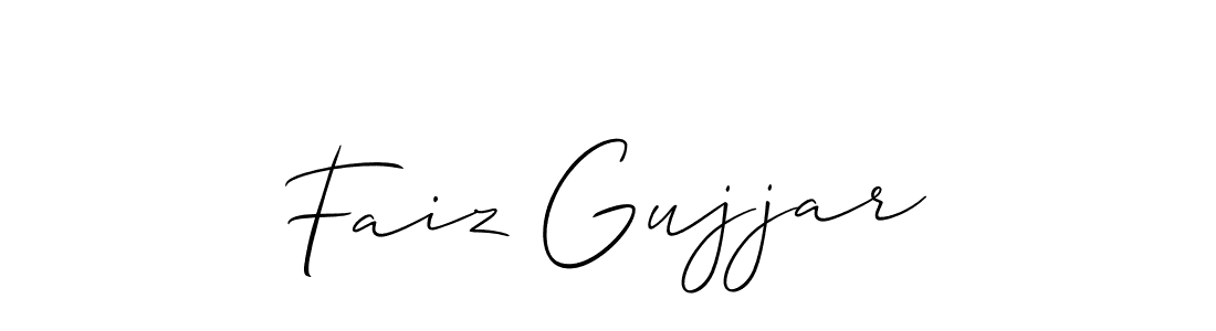 Similarly Allison_Script is the best handwritten signature design. Signature creator online .You can use it as an online autograph creator for name Faiz Gujjar. Faiz Gujjar signature style 2 images and pictures png