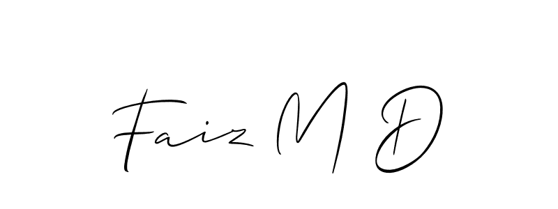 Here are the top 10 professional signature styles for the name Faiz M D. These are the best autograph styles you can use for your name. Faiz M D signature style 2 images and pictures png