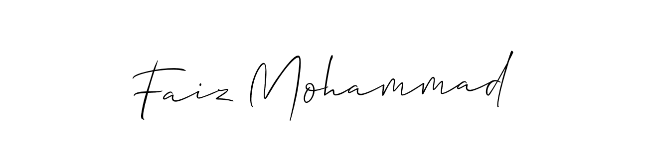 It looks lik you need a new signature style for name Faiz Mohammad. Design unique handwritten (Allison_Script) signature with our free signature maker in just a few clicks. Faiz Mohammad signature style 2 images and pictures png