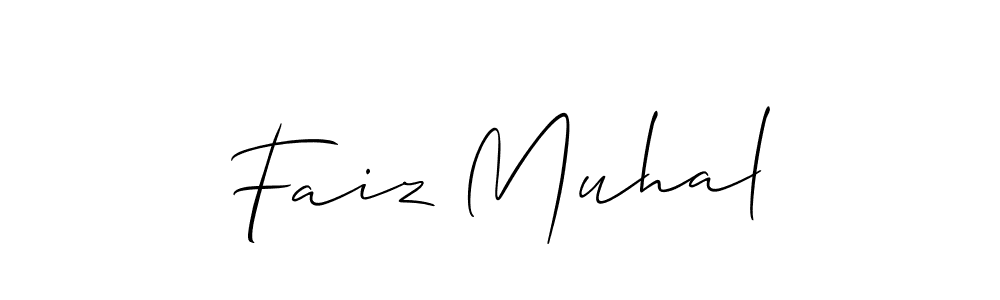 Make a beautiful signature design for name Faiz Muhal. Use this online signature maker to create a handwritten signature for free. Faiz Muhal signature style 2 images and pictures png