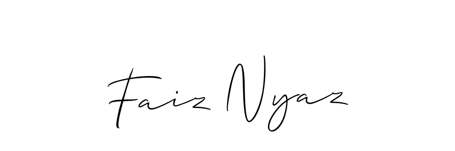 Best and Professional Signature Style for Faiz Nyaz. Allison_Script Best Signature Style Collection. Faiz Nyaz signature style 2 images and pictures png