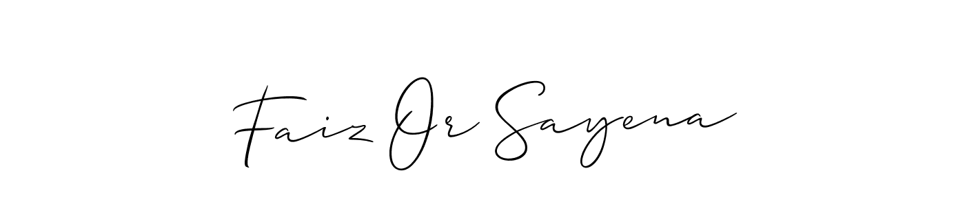 See photos of Faiz Or Sayena official signature by Spectra . Check more albums & portfolios. Read reviews & check more about Allison_Script font. Faiz Or Sayena signature style 2 images and pictures png