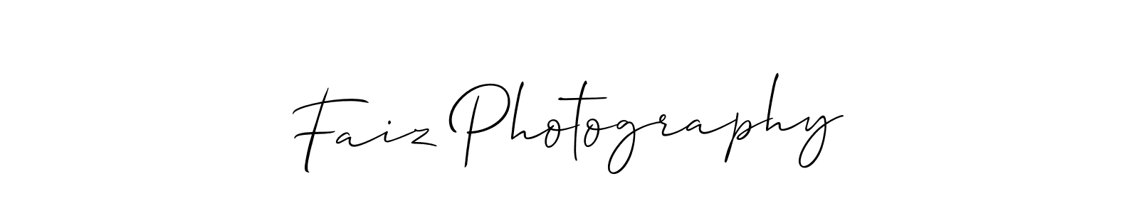 Design your own signature with our free online signature maker. With this signature software, you can create a handwritten (Allison_Script) signature for name Faiz Photography. Faiz Photography signature style 2 images and pictures png