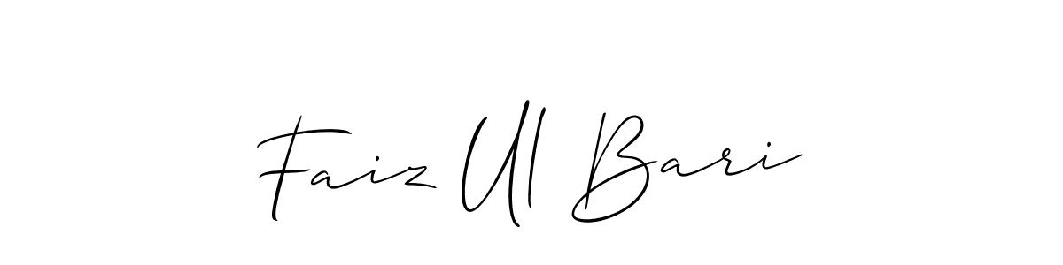 It looks lik you need a new signature style for name Faiz Ul Bari. Design unique handwritten (Allison_Script) signature with our free signature maker in just a few clicks. Faiz Ul Bari signature style 2 images and pictures png