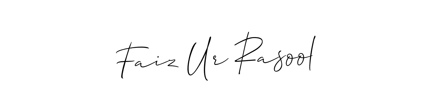 Make a beautiful signature design for name Faiz Ur Rasool. Use this online signature maker to create a handwritten signature for free. Faiz Ur Rasool signature style 2 images and pictures png