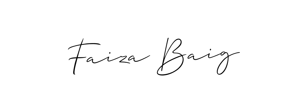 How to Draw Faiza Baig signature style? Allison_Script is a latest design signature styles for name Faiza Baig. Faiza Baig signature style 2 images and pictures png