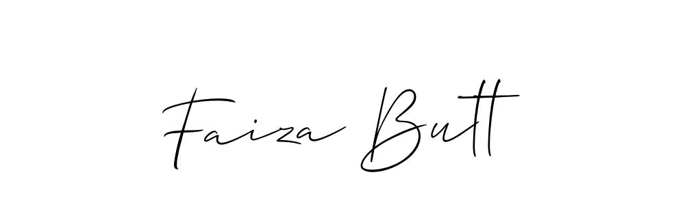 Design your own signature with our free online signature maker. With this signature software, you can create a handwritten (Allison_Script) signature for name Faiza Butt. Faiza Butt signature style 2 images and pictures png