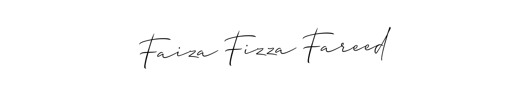 Design your own signature with our free online signature maker. With this signature software, you can create a handwritten (Allison_Script) signature for name Faiza Fizza Fareed. Faiza Fizza Fareed signature style 2 images and pictures png