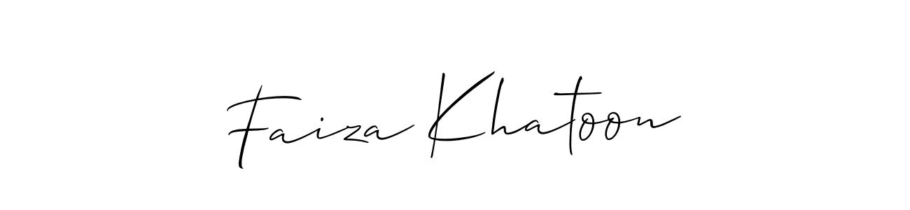 Similarly Allison_Script is the best handwritten signature design. Signature creator online .You can use it as an online autograph creator for name Faiza Khatoon. Faiza Khatoon signature style 2 images and pictures png