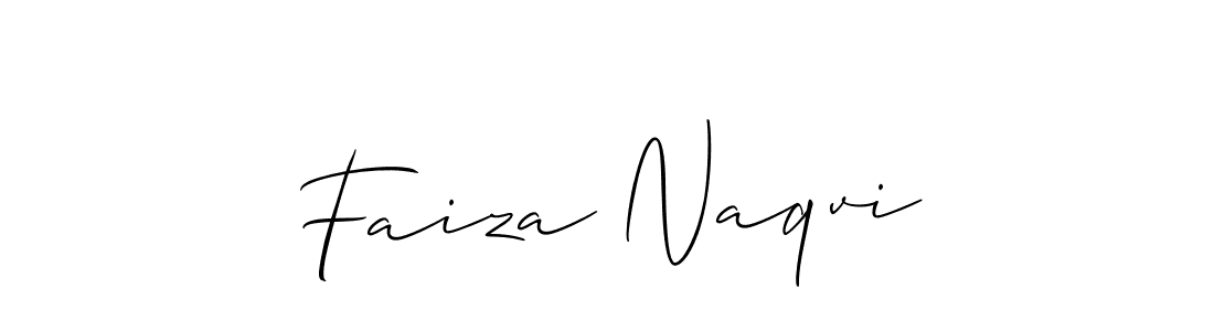 Similarly Allison_Script is the best handwritten signature design. Signature creator online .You can use it as an online autograph creator for name Faiza Naqvi. Faiza Naqvi signature style 2 images and pictures png