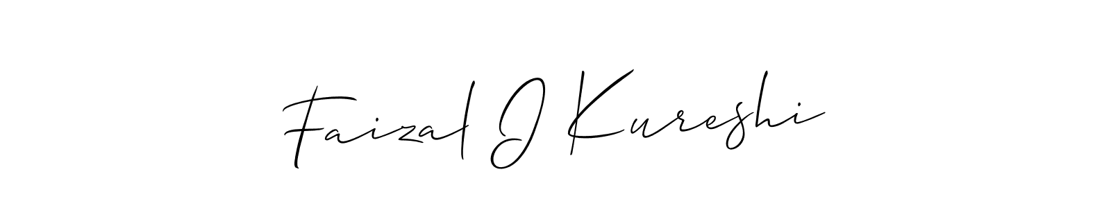 if you are searching for the best signature style for your name Faizal I Kureshi. so please give up your signature search. here we have designed multiple signature styles  using Allison_Script. Faizal I Kureshi signature style 2 images and pictures png