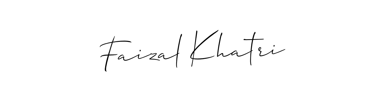 if you are searching for the best signature style for your name Faizal Khatri. so please give up your signature search. here we have designed multiple signature styles  using Allison_Script. Faizal Khatri signature style 2 images and pictures png