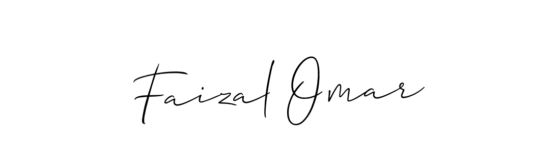 Design your own signature with our free online signature maker. With this signature software, you can create a handwritten (Allison_Script) signature for name Faizal Omar. Faizal Omar signature style 2 images and pictures png