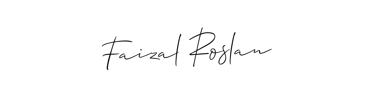 You can use this online signature creator to create a handwritten signature for the name Faizal Roslan. This is the best online autograph maker. Faizal Roslan signature style 2 images and pictures png