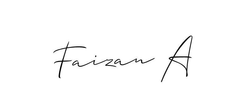 How to Draw Faizan A signature style? Allison_Script is a latest design signature styles for name Faizan A. Faizan A signature style 2 images and pictures png