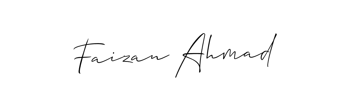 Faizan Ahmad stylish signature style. Best Handwritten Sign (Allison_Script) for my name. Handwritten Signature Collection Ideas for my name Faizan Ahmad. Faizan Ahmad signature style 2 images and pictures png