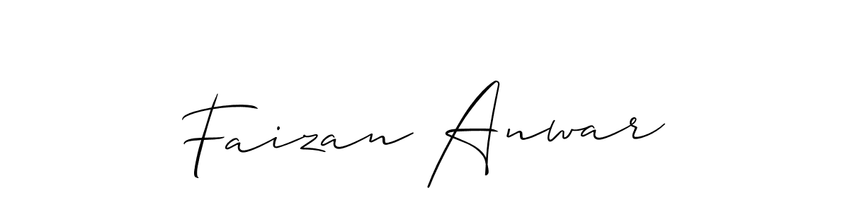 Faizan Anwar stylish signature style. Best Handwritten Sign (Allison_Script) for my name. Handwritten Signature Collection Ideas for my name Faizan Anwar. Faizan Anwar signature style 2 images and pictures png