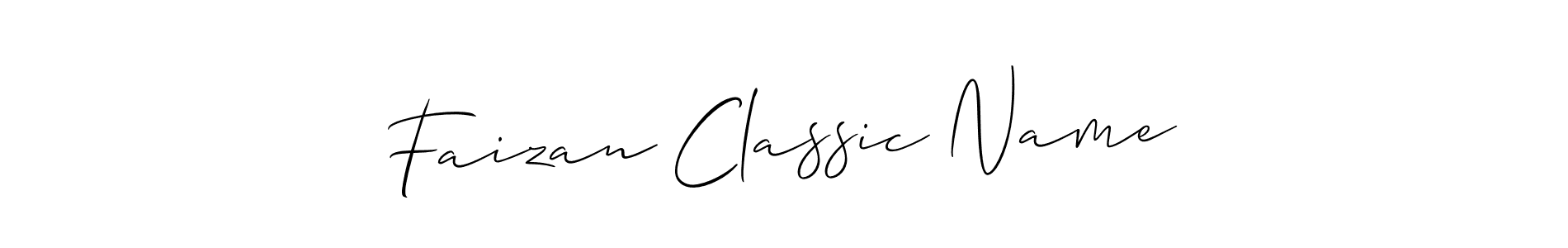 if you are searching for the best signature style for your name Faizan Classic Name. so please give up your signature search. here we have designed multiple signature styles  using Allison_Script. Faizan Classic Name signature style 2 images and pictures png