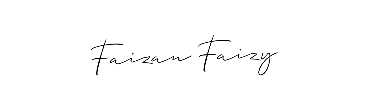 The best way (Allison_Script) to make a short signature is to pick only two or three words in your name. The name Faizan Faizy include a total of six letters. For converting this name. Faizan Faizy signature style 2 images and pictures png