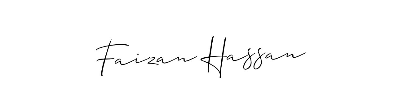 This is the best signature style for the Faizan Hassan name. Also you like these signature font (Allison_Script). Mix name signature. Faizan Hassan signature style 2 images and pictures png