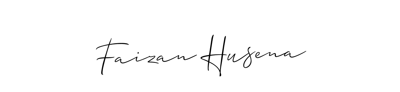It looks lik you need a new signature style for name Faizan Husena. Design unique handwritten (Allison_Script) signature with our free signature maker in just a few clicks. Faizan Husena signature style 2 images and pictures png