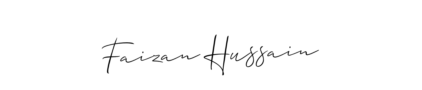 Faizan Hussain stylish signature style. Best Handwritten Sign (Allison_Script) for my name. Handwritten Signature Collection Ideas for my name Faizan Hussain. Faizan Hussain signature style 2 images and pictures png