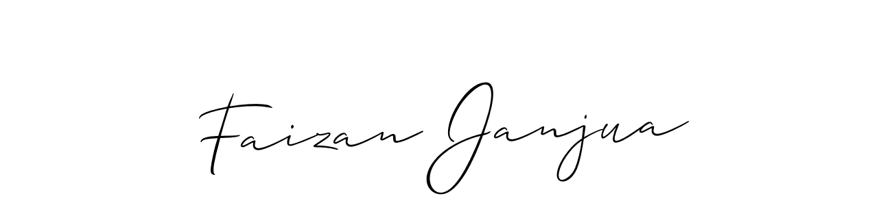 Use a signature maker to create a handwritten signature online. With this signature software, you can design (Allison_Script) your own signature for name Faizan Janjua. Faizan Janjua signature style 2 images and pictures png