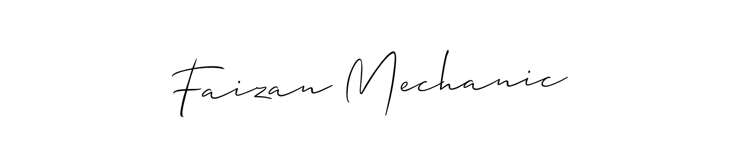Similarly Allison_Script is the best handwritten signature design. Signature creator online .You can use it as an online autograph creator for name Faizan Mechanic. Faizan Mechanic signature style 2 images and pictures png
