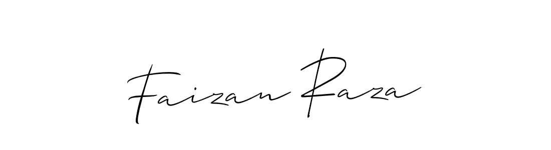 How to make Faizan Raza name signature. Use Allison_Script style for creating short signs online. This is the latest handwritten sign. Faizan Raza signature style 2 images and pictures png