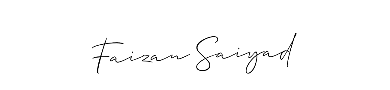 This is the best signature style for the Faizan Saiyad name. Also you like these signature font (Allison_Script). Mix name signature. Faizan Saiyad signature style 2 images and pictures png