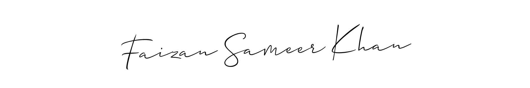 This is the best signature style for the Faizan Sameer Khan name. Also you like these signature font (Allison_Script). Mix name signature. Faizan Sameer Khan signature style 2 images and pictures png