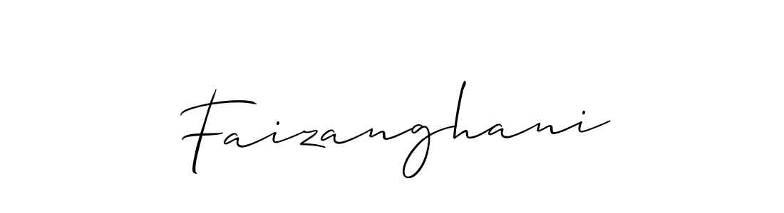 How to make Faizanghani name signature. Use Allison_Script style for creating short signs online. This is the latest handwritten sign. Faizanghani signature style 2 images and pictures png